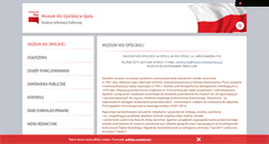 Desktop Screenshot of bip.muzeumwsiopolskiej.pl